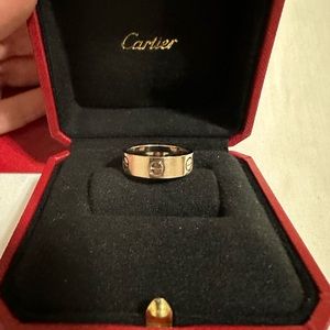 Cartier Love Ring Wide Band 18k White Gold